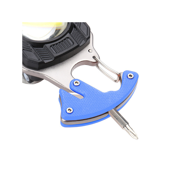 LED COB atslēgu piekariņu attaisāmais magnētiskais lukturītis 8in1