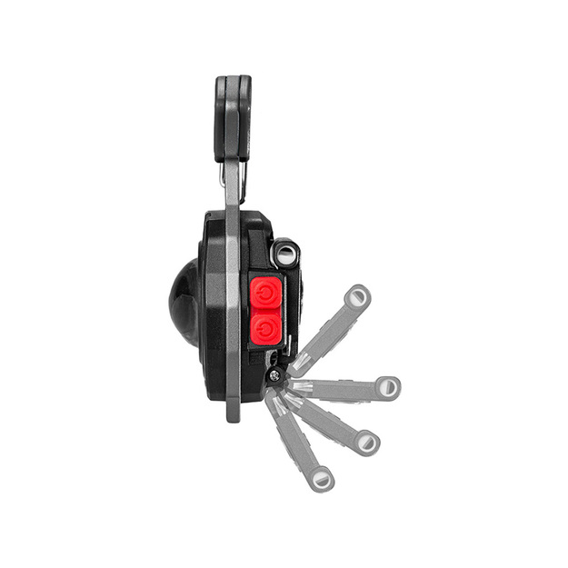 LED COB atslēgu piekariņu attaisāmais magnētiskais lukturītis 8in1