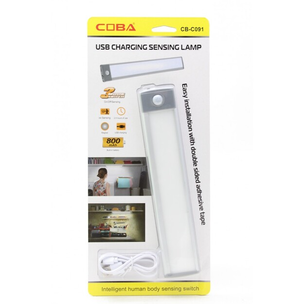 LED USB magnētiskā josla, 23 cm