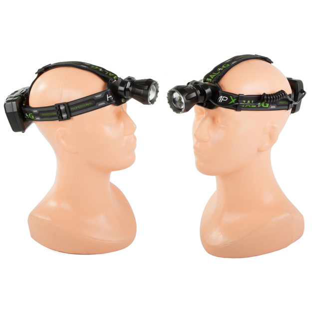 LED galvas lukturītis XHP160 ar tālummaiņas funkciju, powerbank funkciju