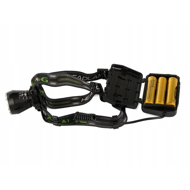 LED galvas lukturītis XHP160 ar tālummaiņas funkciju, powerbank funkciju