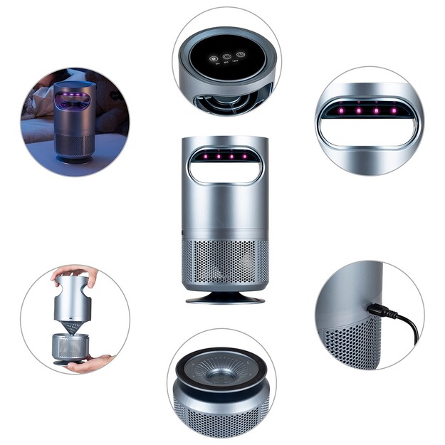 Vayox lampa kukaiņu iznīcinā&scaron;anai 8xSMD 5W pelēka VA0193