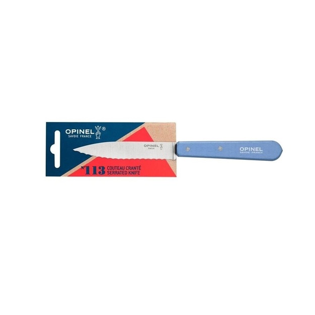Opinel serrated blue knife No. 113