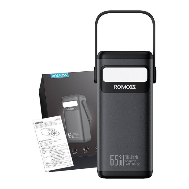 Romoss PMT40 4000mAh 65W (melns)