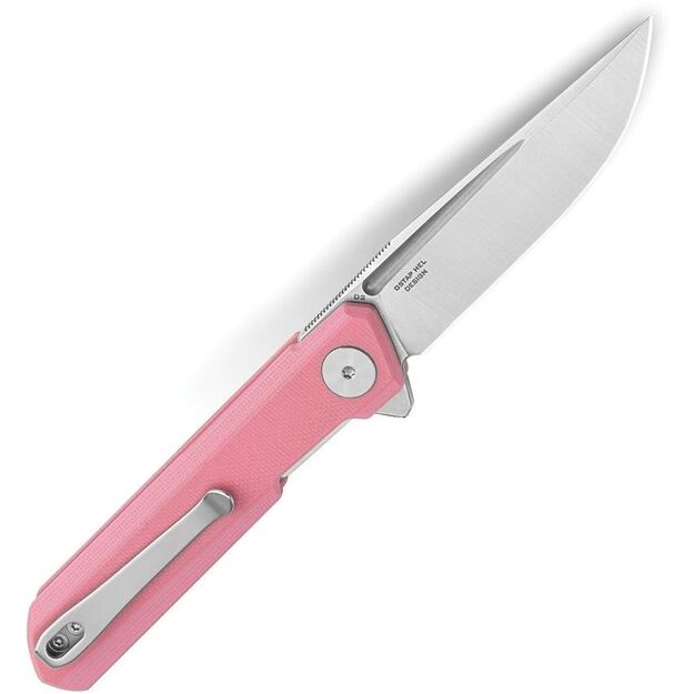 Bestechman Mini Dundee folding knife BMK03B Pink