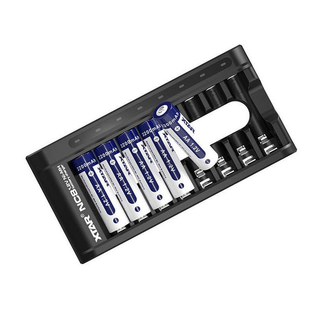 XTAR NC8 lādētājs AA/AAA 1.2V Ni-MH USB