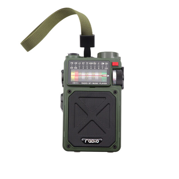 Tūrisma radio ar lukturi, ģeneratoru un 4000mAh ārējo akumulatoru (power bank)