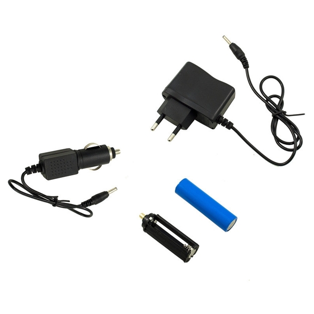 Uzlādējams lukturītis, fokusējams ar SOS adapteri