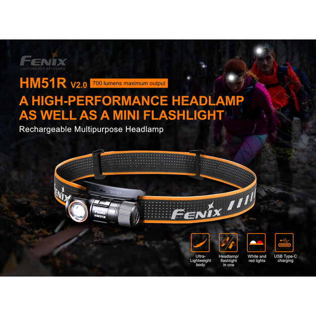 Fenix ​​HM51R Ruby V2.0 Headlamp