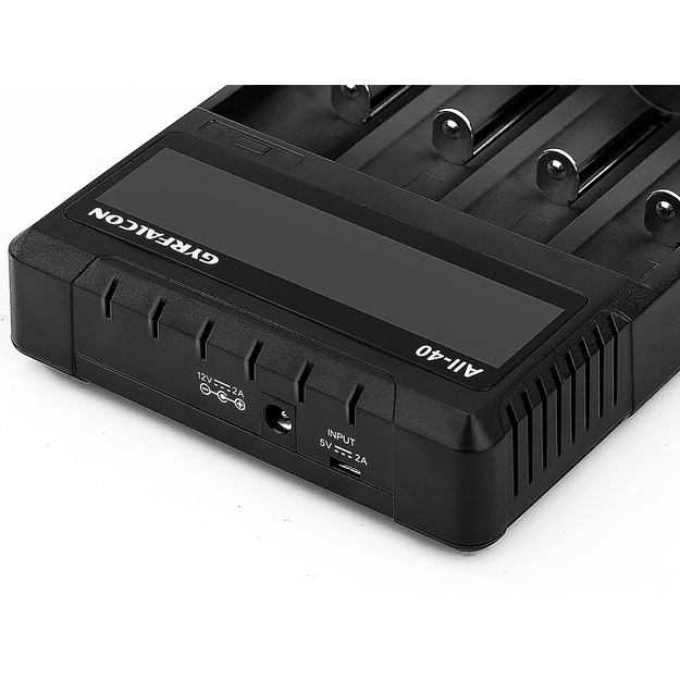 Enova Gyrfalcon 4-slotu litija jonu un NiMH akumulatoru lādētājs ALL-40