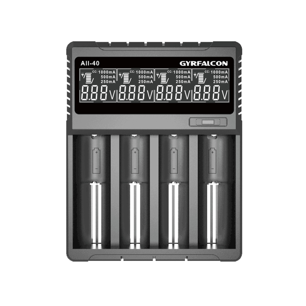Enova Gyrfalcon 4-slot lithium-ion and NiMH battery charger ALL-40