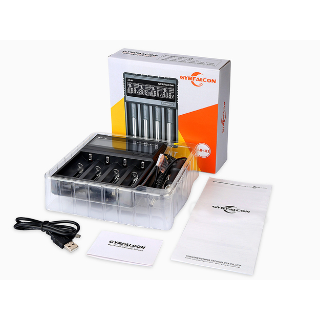 Enova Gyrfalcon 4-slotu litija jonu un NiMH akumulatoru lādētājs ALL-40