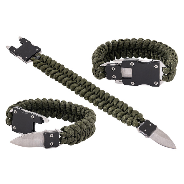 Paracord izdzīvo&scaron;anas aproce ar nazi BR-008