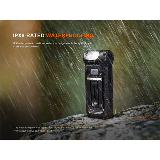 Fenix SW05R-UV Balts un UV LED Zibspuldze