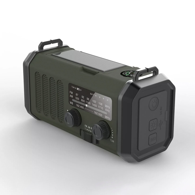 Avārijas radio ar Powerbank 10 000 mAh Melns XSY33