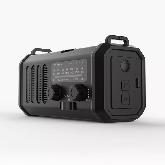 Avārijas radio ar Powerbank 10 000 mAh Melns XSY33