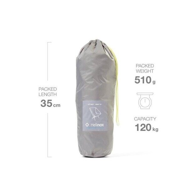 Helinox krēsls Zero - pelēks