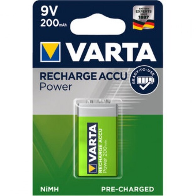 Varta HR22 6F22 Uzlādējams kronis NiMh 200mAh 9V 56722
