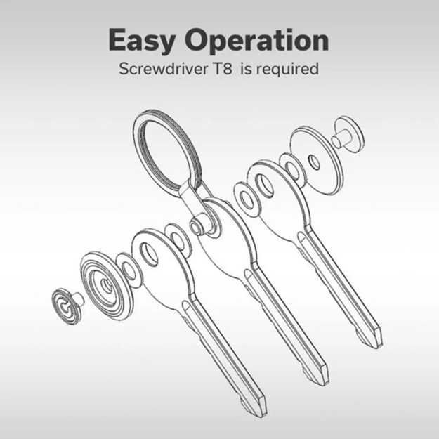 Карманный ключ  органайзер  Civivi Остап Hel синий алюминий (C23056-2)