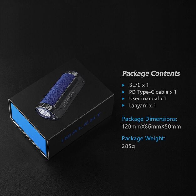 IMALENT BL70 jaudīgs EDC lukturītis 6000lm