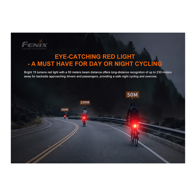 Rechargeable bicycle rear light Fenix BC05R V2.0