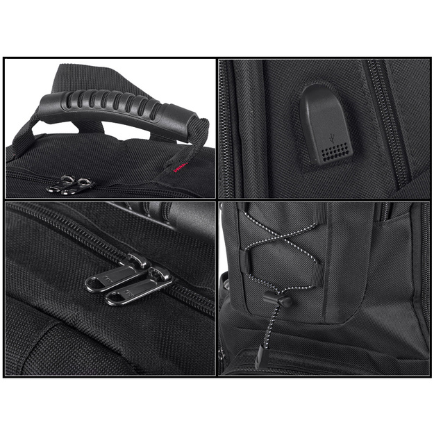 Tūrisma mugursoma 35L, melna