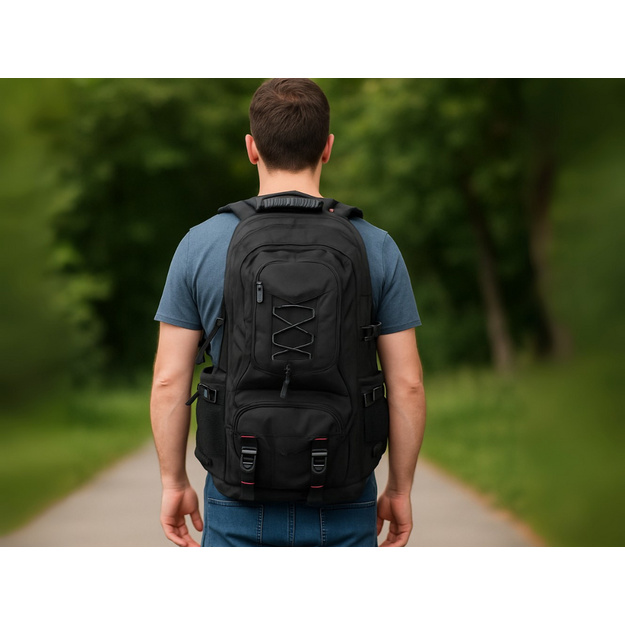 Tūrisma mugursoma 35L, melna