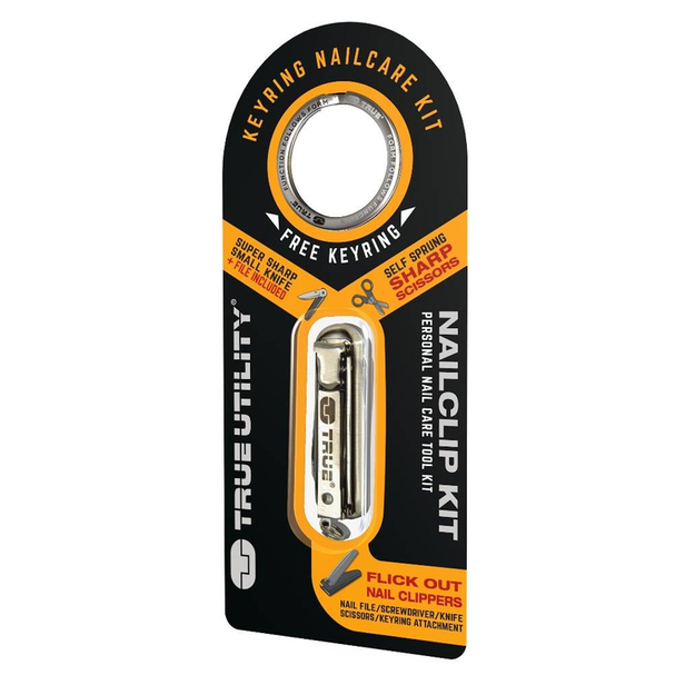 True Utility NailClip Kit Atslēgu piekariņa nagu kop&scaron;anas komplekts TU215