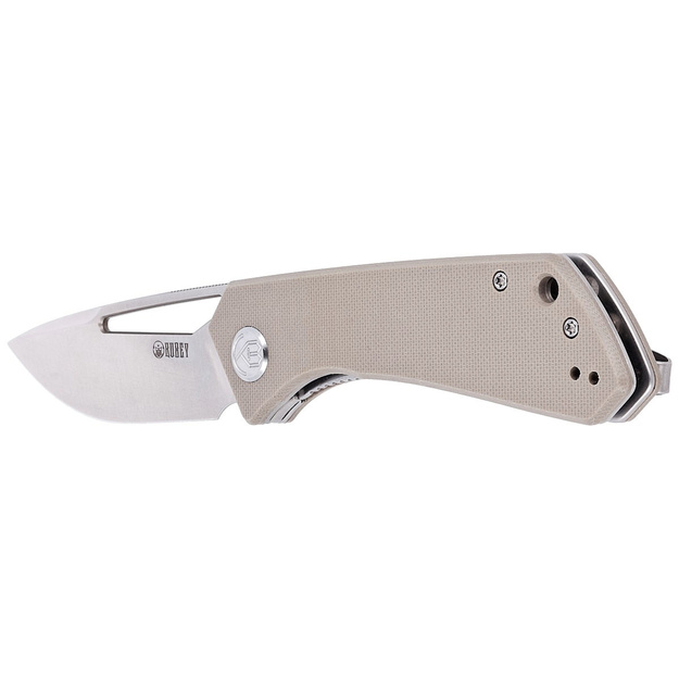 Kubey Thalia folding knife Tan G10, Satin D2 (KU331F)