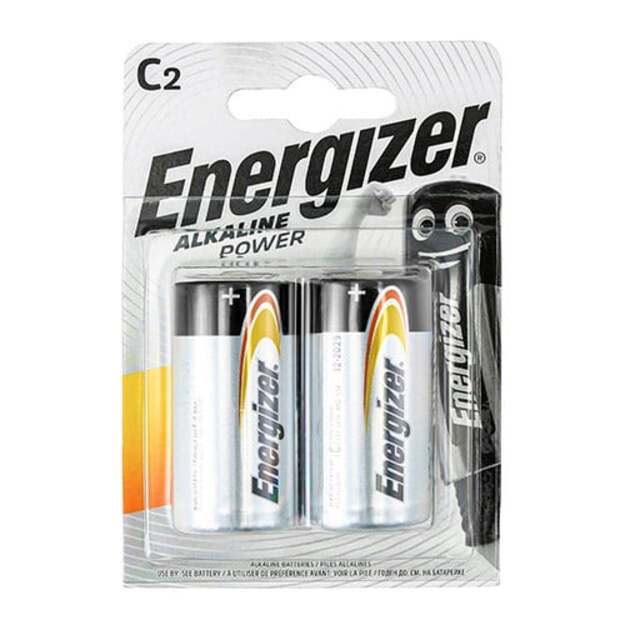 Щелочные батарейки Energizer Alkaline Power LR14/C, 2 шт.
