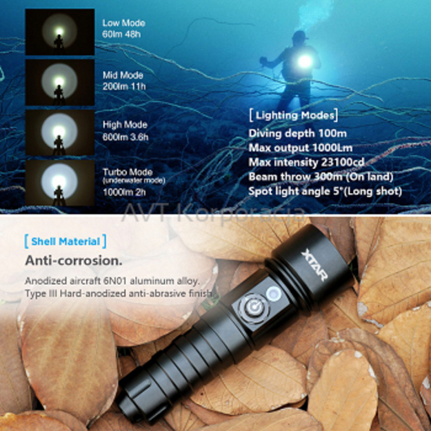 XTAR D26W lukturītis nir&scaron;anai