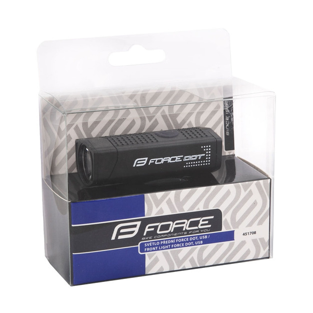 Front light FORCE Dot 300LM USB (black)