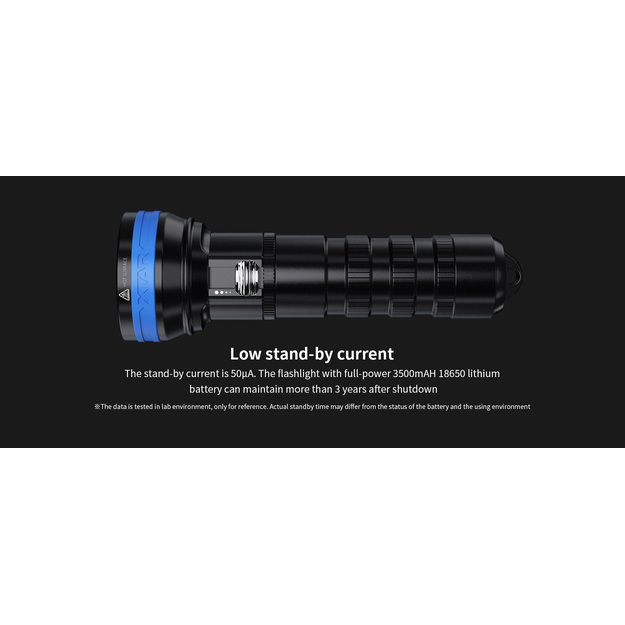 XTAR D06 1200lm flashlight for diving