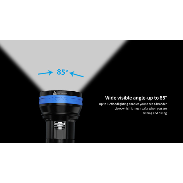 XTAR D06 1200lm flashlight for diving