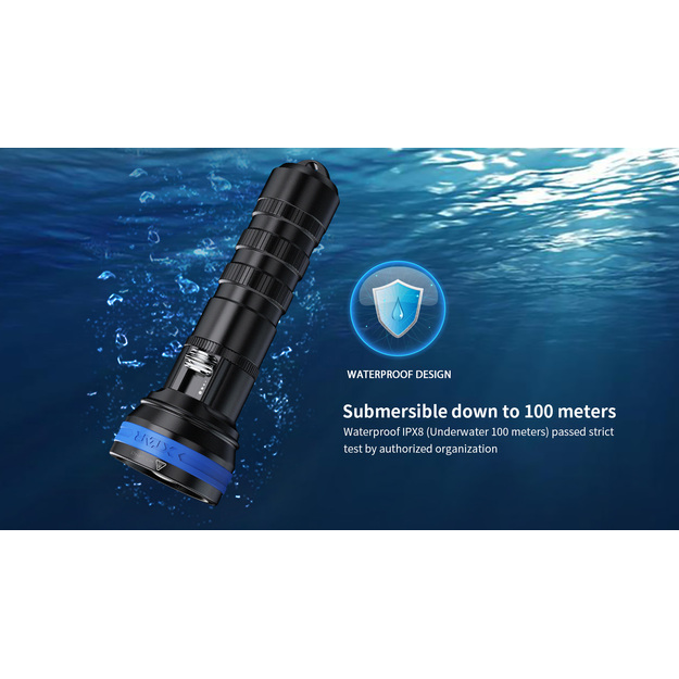 XTAR D06 1200lm flashlight for diving