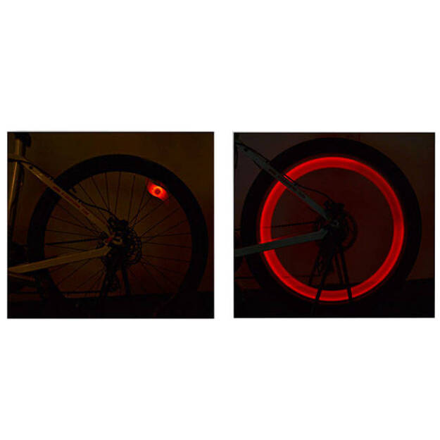 Velosipēdu riteņu gaisma LED RED