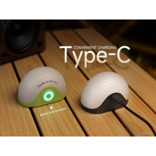 Fenix CL20R V2.0 LED Kempinga Laterna Zaļa