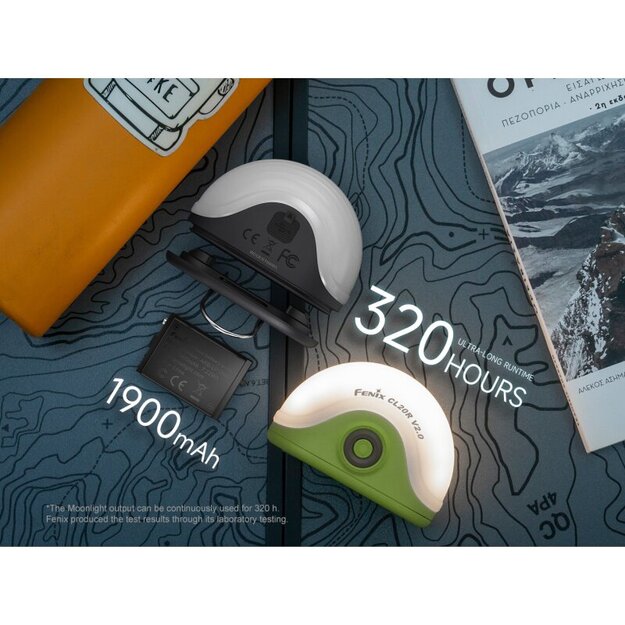 Fenix CL20R V2.0 LED Kempinga Laterna Zaļa