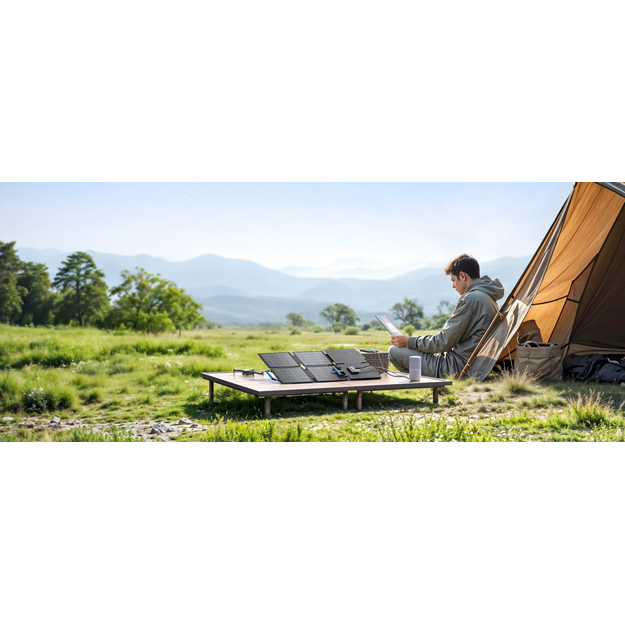 BLUETTI 60W Salokāms Saules Panelis USB-A USB-C