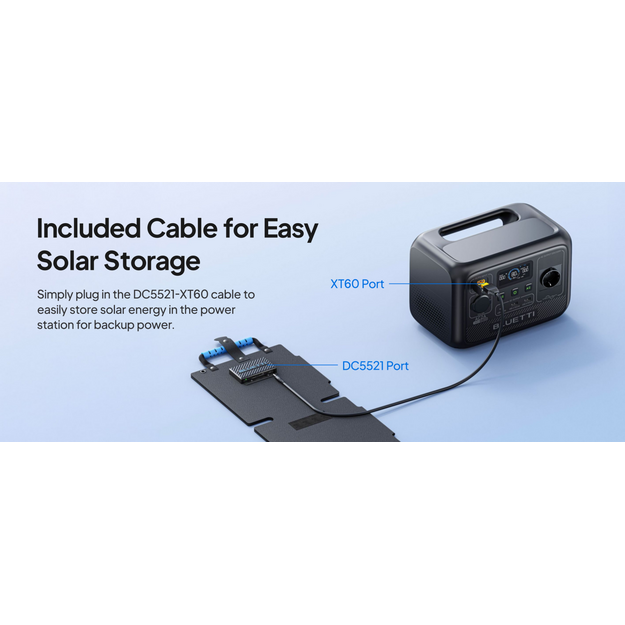 BLUETTI 60W Salokāms Saules Panelis USB-A USB-C