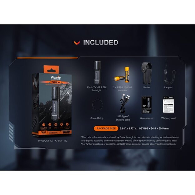 Fenix ​​TK35R-Red Limited Edition LED lukturis