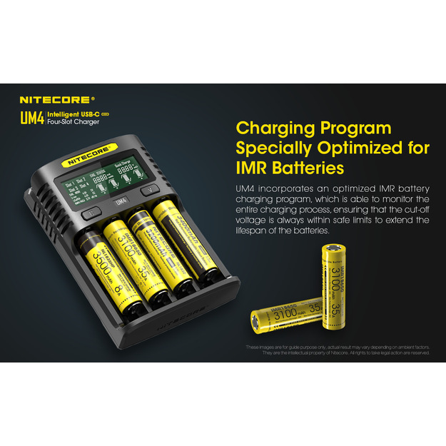 Nitecore UM4 USB lādētājs
