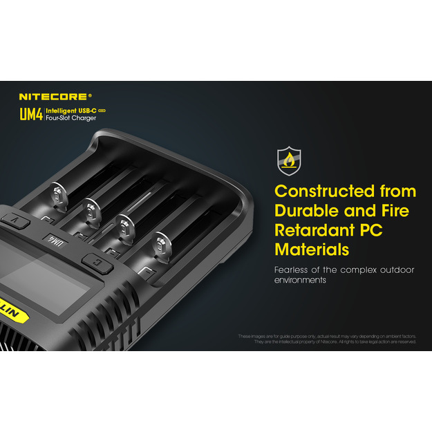 Nitecore UM4 USB lādētājs