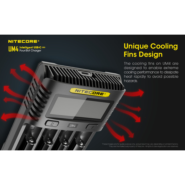 Nitecore UM4 USB lādētājs