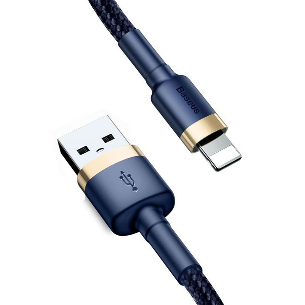 Baseus Cafule Lightning cable 1.5A 2m (Gold+Dark blue)