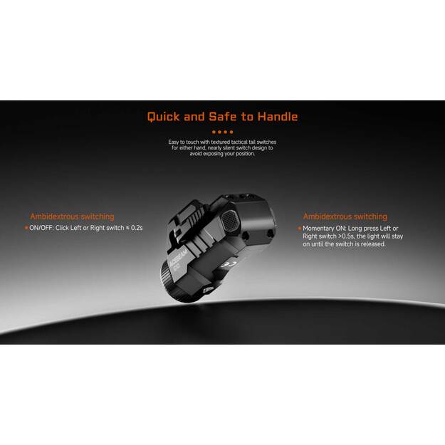 Acebeam G10 taktiskais lukturis ieročiem