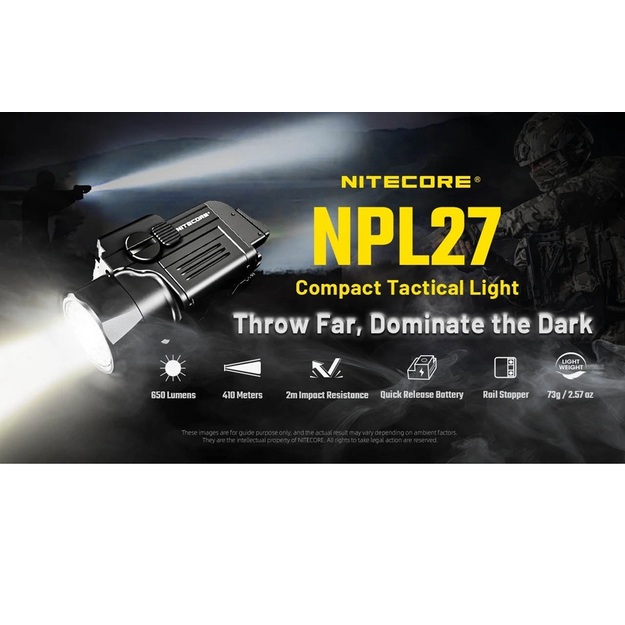 Nitecore ieroču lukturītis NPL27