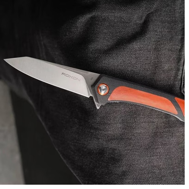 Складной нож Roxon K2-S35VN &mdash; оранжевый