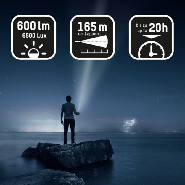 Ansmann LED T600FRB zibspuldze 620 lm 18650 / 3xAAA 1600-0268