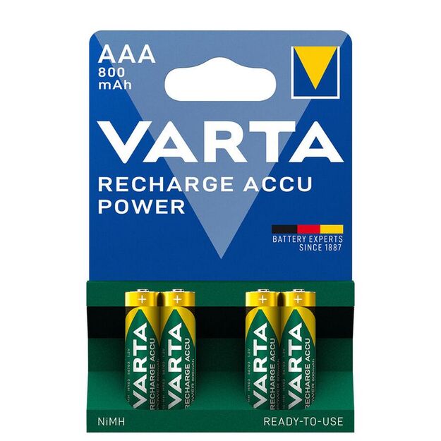 Akumuliatori Longlife Accu AAA 800 mAh (4gab) VARTA 56703